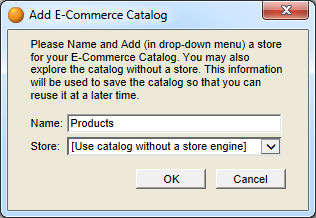 Add E-Commerce Catalog